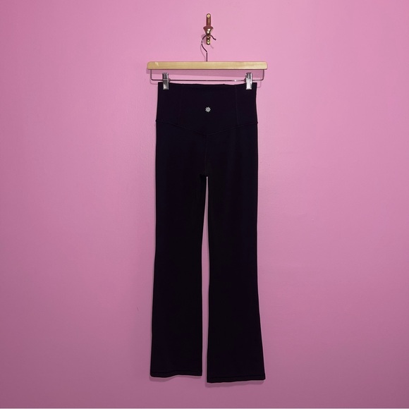 Athleta Leggings Women's Size XS Petite Black Elation Split Flare Pant High Rise - Picture 7 of 12
